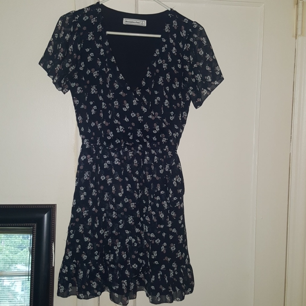 Abercrombie & Fitch floral wrap dress.